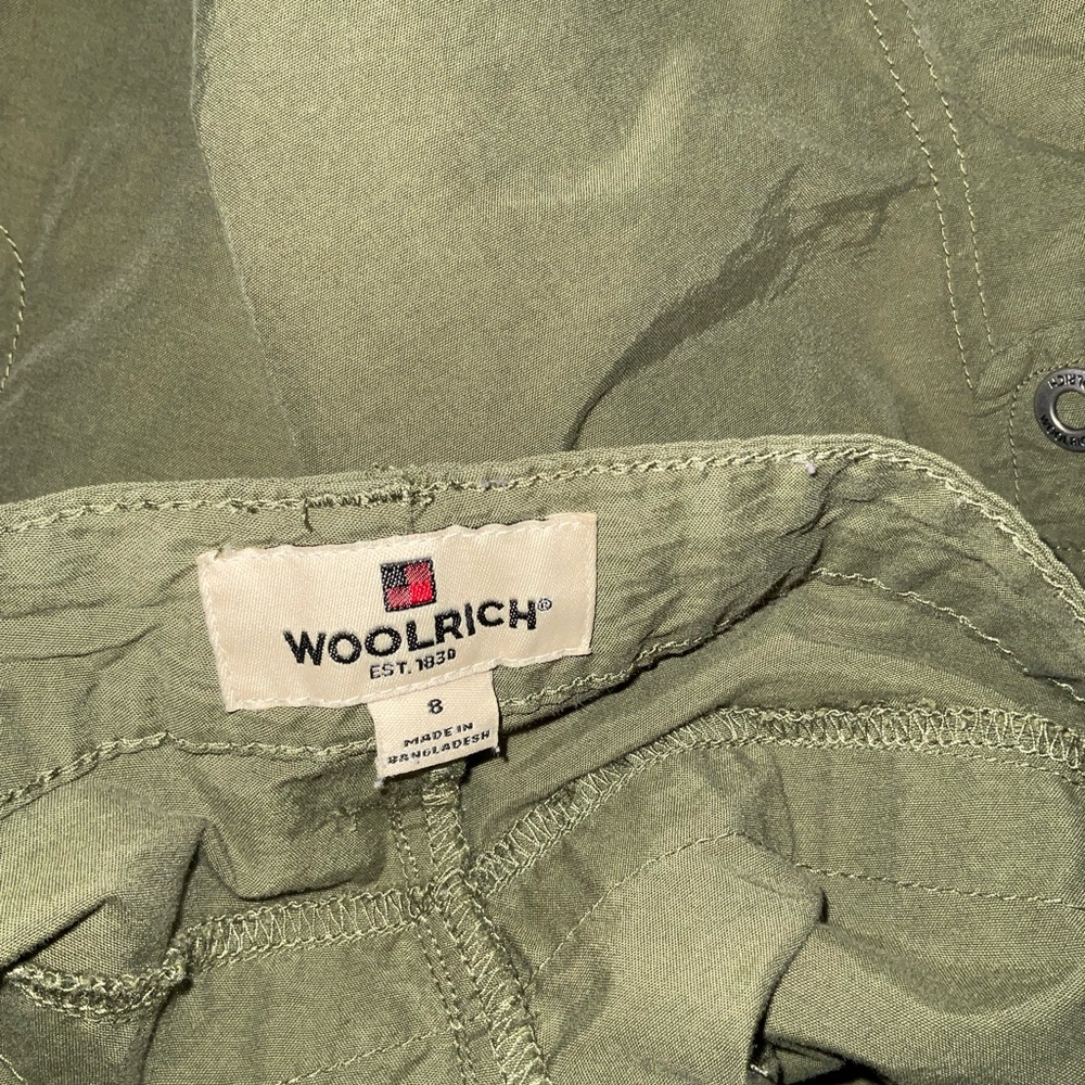 Woolrich Capri Hiking Pants Size 8 Olive Green - Picture 2 of 6